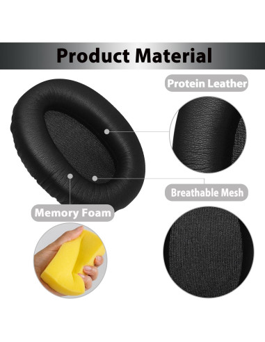 Almohadillas de Repuesto Adhiper para Auriculares Sony WH-CH700N