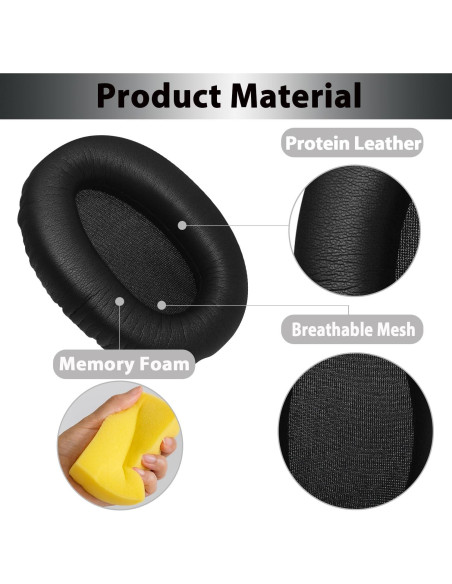 Almohadillas de Repuesto Adhiper para Auriculares Sony WH-CH700N Almohadillas de Repuesto Adhiper para Auriculares Sony WH-CH700N