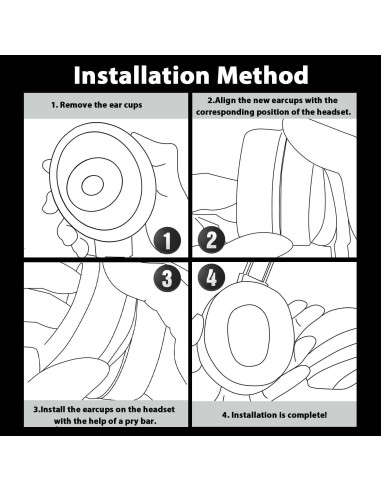 Almohadillas de Repuesto Adhiper para Auriculares Sony WH-CH700N
