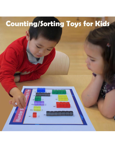 240 Cubos de Plástico para Contar y Clasificar AiFanS