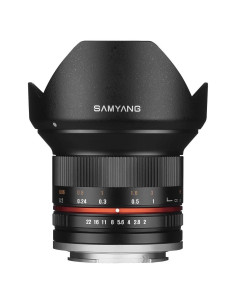 Lente Samyang 12mm F2.0 Manual Micro Cuatro Tercios - Negro