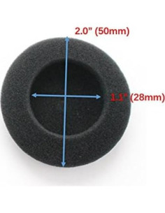 4 Pares Almohadillas de Espuma 50mm para Auriculares Sennheiser y Koss 2
