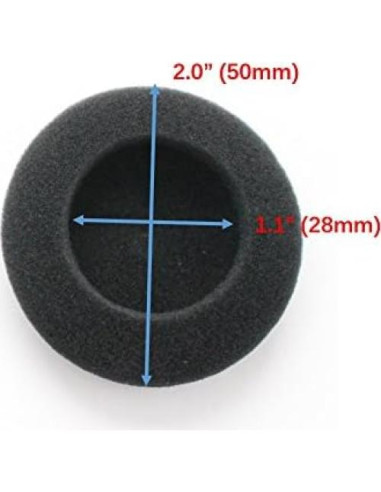 4 Pares Almohadillas de Espuma 50mm para Auriculares Sennheiser y Koss