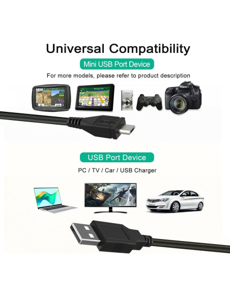 Cable de Carga Micro USB 1.5m J-ZMQER para Auriculares AKG Y500