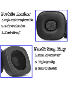 Almohadillas de Repuesto YunYiYi para Auriculares Marshall Major IV 2
