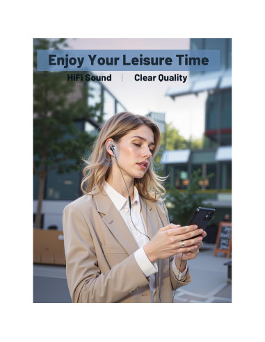 Auriculares USB C LCdaymini para iPhone 16 y Samsung Galaxy