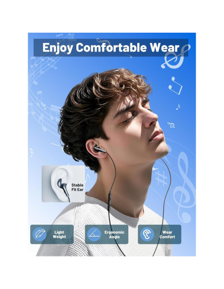 Auriculares USB C LCdaymini para iPhone 16 y Samsung Galaxy Auriculares USB C LCdaymini para iPhone 16 y Samsung Galaxy