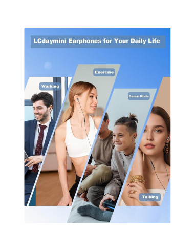 Auriculares USB C LCdaymini para iPhone 16 y Samsung Galaxy