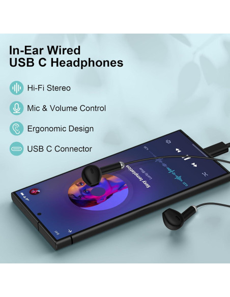 Auriculares con cable USB C Samsung EASC06KT - Sonido HiFi