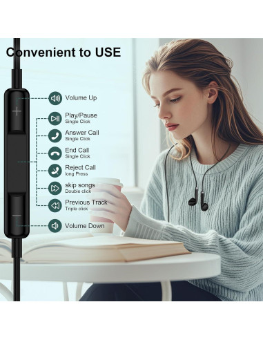 Auriculares con cable USB C Samsung EASC06KT - Sonido HiFi