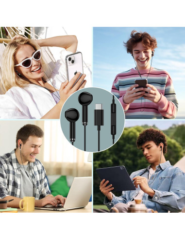 Auriculares con cable USB C Samsung EASC06KT - Sonido HiFi