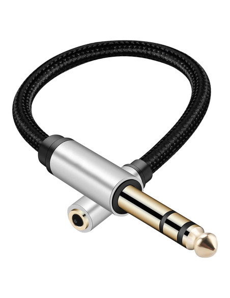 Adaptador de audio CHENGXINDA 6.35mm a 3.5mm 30cm