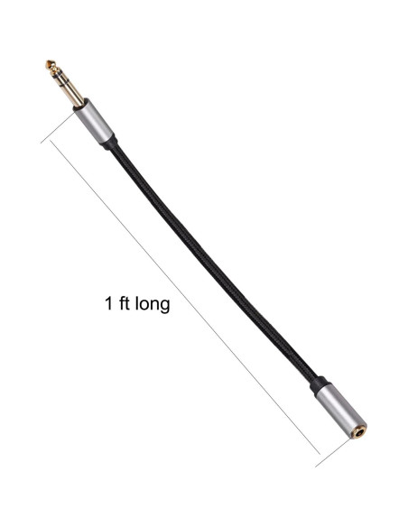 Adaptador de audio CHENGXINDA 6.35mm a 3.5mm 30cm