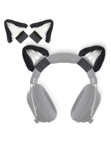 Accesorios de Orejas de Gato RUKUHOT para Auriculares Logitech