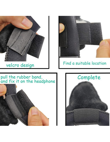 Accesorios de Orejas de Gato RUKUHOT para Auriculares Logitech