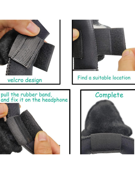 Accesorios de Orejas de Gato RUKUHOT para Auriculares Logitech