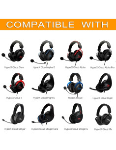 Almohadillas de Gel Refrigerante Defean para Auriculares HyperX 2