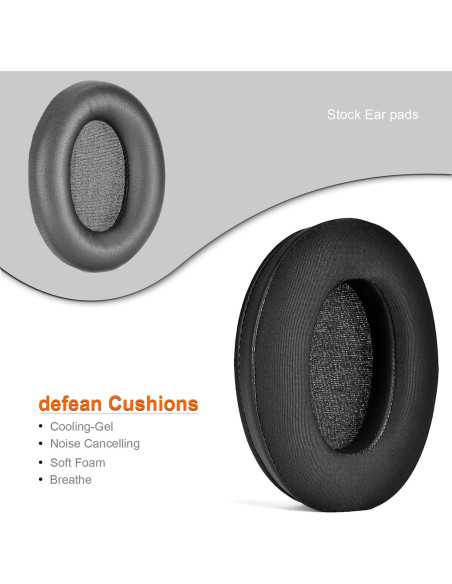 Almohadillas de Gel Refrigerante Defean para Auriculares HyperX