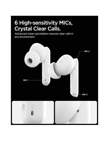 Auriculares Inalámbricos Spigen con Cancelación de Ruido 30H