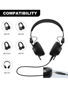 Cable de audio Sqrmekoko 1.7m para auriculares Pioneer HDJ-X7/X5/S7/CX 2