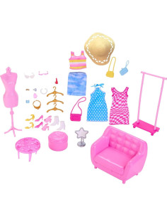 Muñeca Barbie Set de Moda con Ropa y Accesorios Mattel 2