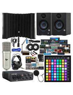 Paquete de Grabación PreSonus AudioBox 96 + Monitores Eris 3.5