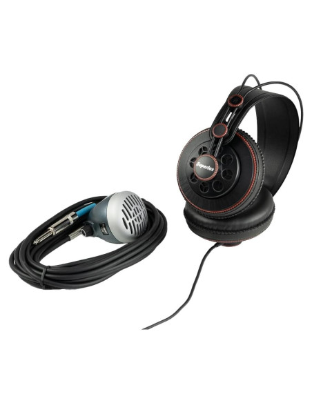 Auriculares de Estudio Superlux HD681 + Micrófono D112C Profesional