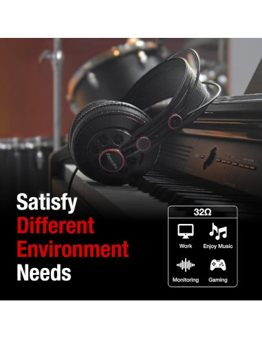 Auriculares de Estudio Superlux HD681 + Micrófono D112C Profesional