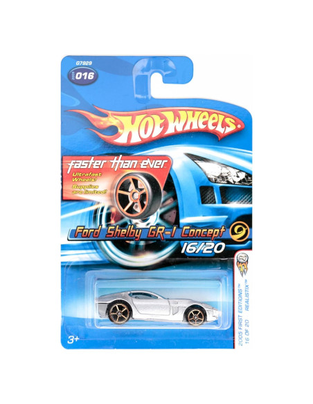 Hot Wheels Ford Shelby GR-1 Concept 1:64 Escala Plata