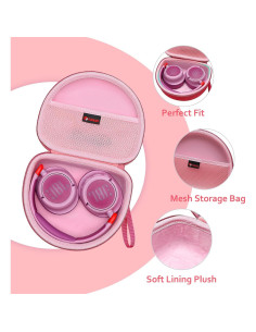 Funda Dura XANAD para Auriculares JBL Junior 470NC - Rosa 2