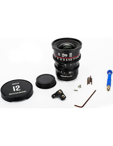 Lente Cine MEKE 12mm T2.5 S35 Montura EF para Cámaras