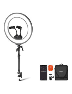 Luz de Anillo LED NEEWER RL45B 45W 18" Bi Color con Soporte