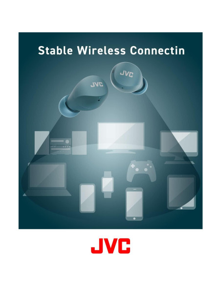 Auriculares Inalámbricos JVC Gumy Mini Verde Bluetooth 5.1