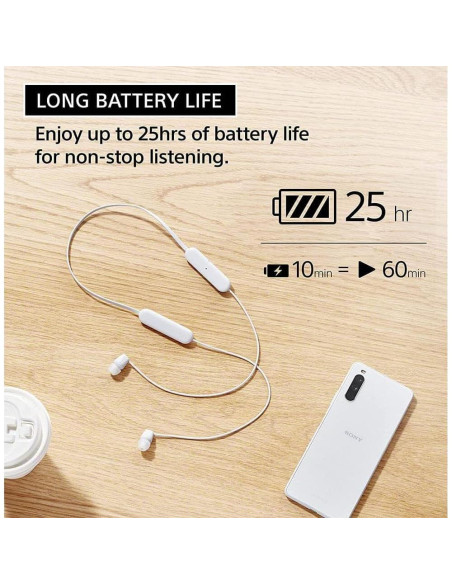 Auriculares In-Ear Bluetooth Sony WI-C100 Negro IPX4