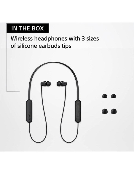 Auriculares In-Ear Bluetooth Sony WI-C100 Negro IPX4