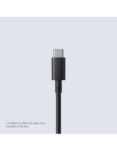 Cargador Rápido GaN 100W CMF USB-C 3 Puertos Gris Oscuro