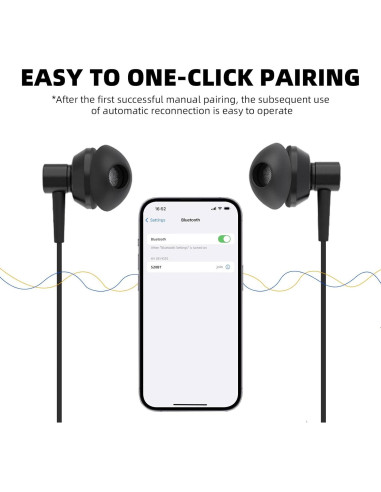 Auriculares Bluetooth SoundMAGIC S20BT In-Ear 20Hrs Negro