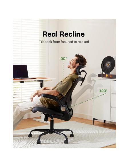 Silla de Oficina Ergonómica Marsail MSOC5 con Soporte Lumbar Silla de Oficina Ergonómica Marsail MSOC5 con Soporte Lumbar