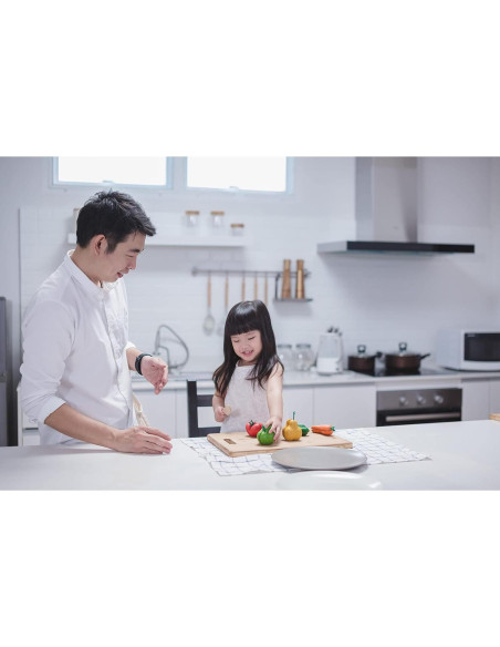 PlanToys Juguete de Comida de Madera Cortable 5 Piezas