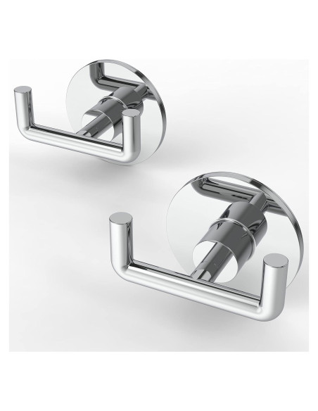 Gancho Doble Adhesivo Ruacq Redondo Acero Inoxidable 2 Pzs Gancho Doble Adhesivo Ruacq Redondo Acero Inoxidable 2 Pzs