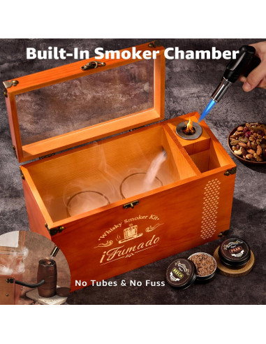 Kit de Ahumador Eléctrico iFumado SI2 para Whisky y Comida 2 en 1