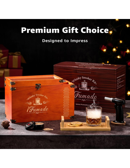 Kit de Ahumador Eléctrico iFumado SI2 para Whisky y Comida 2 en 1