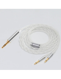 Cable de audio trenzado FAAEAL 1.5m 3.5mm para Hifiman y Denon 2