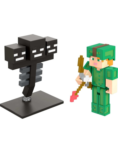 Figuras de Acción Minecraft Mattel 8.25 cm 2 Pk con Accesorios