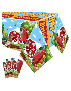 Manteles Rectangulares de Granja VitalCozy - 3 Pcs 137x274 cm