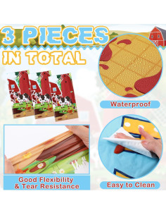 Manteles Rectangulares de Granja VitalCozy - 3 Pcs 137x274 cm 2