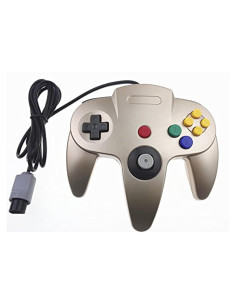 Controlador Clásico Genérico Dorado para Nintendo 64 N64