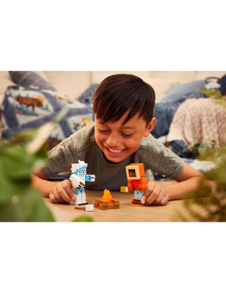 Juego de figuras de acción Mattel Minecraft Mount Enderwood