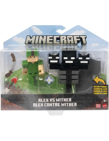Figuras de Acción Minecraft Mattel 8.25 cm 2 Pk con Accesorios