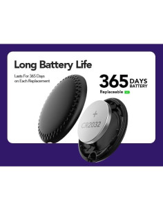 Rastreador Bluetooth FinderTag con Llavero y Batería CR2032 2